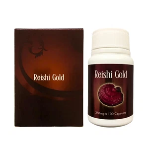 Hongo Gano Excel Reishi Gold Ganoderma Lucidum Reishi 100 Cápsulas - Imagen 1 de 8