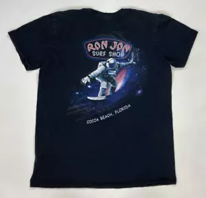 Ron Jon Surf Shop Cocoa Beach Florida T-shirt Women Medium Astronaut Surfing - Picture 1 of 8