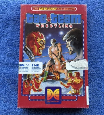 Tag Team Wrestling | Data East USA Inc. 1986 IBM PC Floppy Disk W Original Box - Image 1 of 4