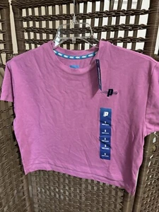 Neu mit Etikett Prince Damen lila Pinpointe Oxford Hi-Lo kurz geschnitten Pickleball Top Größe Small - Bild 1 von 5