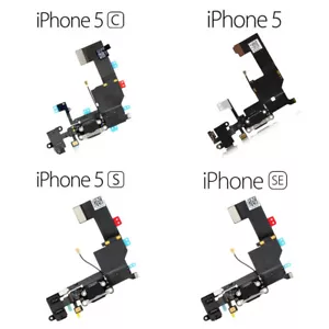 iPhone 5, 5C, 5S, SE 2016 Charging Port Headphone Jack Microphone Replacement - Picture 1 of 7