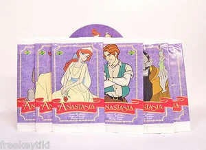RARE! 6 SEALED Packs Anastasia Cartoon Movie 20th Century Fox Trading Story Card - Picture 1 of 4