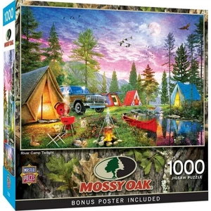 MasterPieces jigsaw puzzle; River Camp Twilight by Dominic Davison; 1000 pcs - Picture 1 of 3