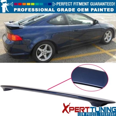 Fits 02-06 RSX DC5 Trunk Spoiler OE Style Painted #B96P Eternal Blue Pearl Foto 1 de 4