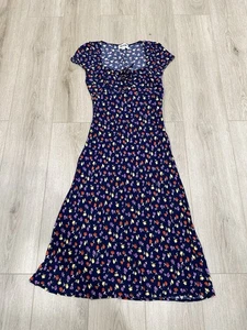 ROUJE Ines Dress Tulipa Marine Floral Print Size 38 - Afbeelding 1 van 14