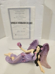 Hamilton Collection My Floral Guardians Angel EMBRACE LOVE WITH OPEN ARMS - Picture 1 of 3