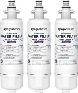 Paquete de 3 filtros de agua para refrigerador LG LT700P de repuesto, filtración premium - Imagen 1 de 8