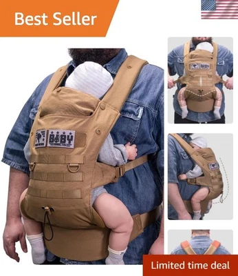 Регулируемая эргономичная детская переноска с поясничной поддержкой - идеально подходит для активных родителей - Изображение 1 из 4