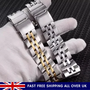 Massives Edelstahl Uhrenarmband 20mm 22mm 24mm Armband passend für Breitling Uhr - Bild 1 von 7