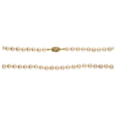 Second Hand Perlenkette mit 333 Gold Verschluss 25324222 getragen - Bild 1 von 3