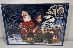 Cobble Hill Jigsaw Puzzle Santa’s Little Helper Tom Newsom Christmas 500pcs NEW - Picture 1 of 2