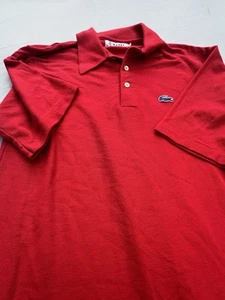 Vintage 60er Jahre Izod Lacoste Polo Short rot Größe L - Bild 1 von 9