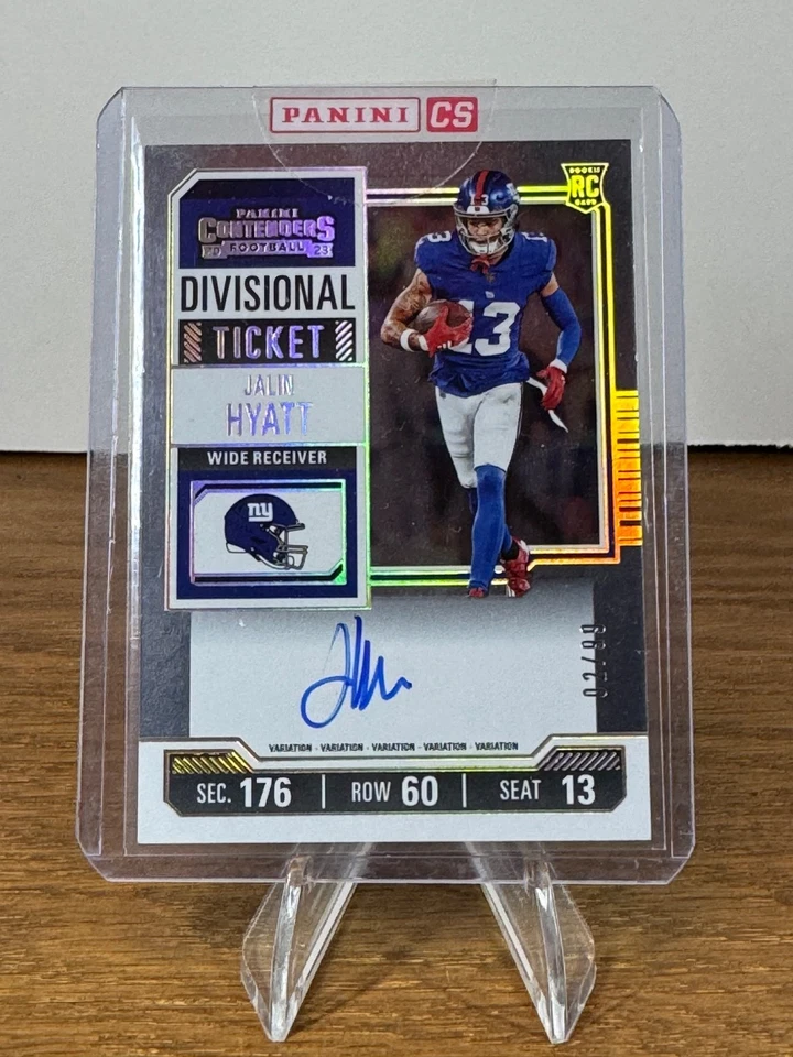 2023 Panini Contenders - Rookie Ticket RPS Jalin Hyatt #115 On Card /99 (AU, RC) - Image 1 of 4