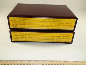 National Geographic Magazine - Lot of 12 - 1983 Slip Cover Case Holder Included - Picture 1 of 24