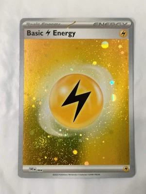 RARE: Pokémon TCG SV 151  Basic Lightning Energy - ( 2 SWIRLS ) 004 - NM - Image 1 of 4