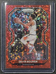 DEVIN BOOKER 2020-21 PANINI PRIZM #214 FAST BREAK RED PRIZM 72/125 SUNS - Foto 1 di 2