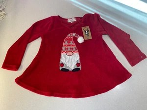 Poof! Girl Christmas Gnome Holiday Shirt ~ Size Large ~ NWT - Picture 1 of 9