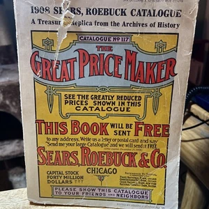 1908 Sears Roebuck Catalogue 1969 Vintage Replica Archives of History - Picture 1 of 15