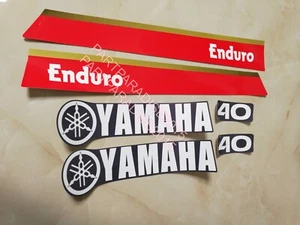Yamaha 40hp 2 stroke Enduro outboard motor decals sticker kit E40XMH 66TK - Bild 1 von 12