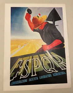 Stampa Riproduzione SPQR Confederazione fascista lavoratori agricoltura Etiopia - Picture 1 of 1