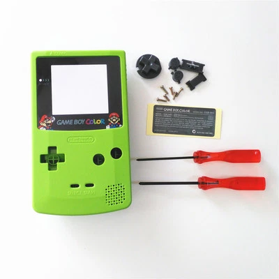 Super Bros Mario Housing Shell for Nintendo Game boy Color GBC - Apple Green