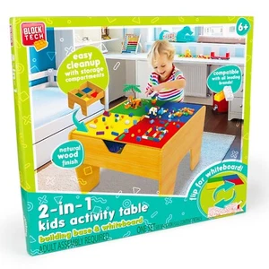 abeec Kids Activity Table, 2-in-1 Building Block & Art Station for Kids - Picture 1 of 6