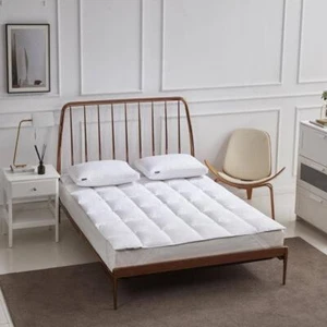 Beautyrest Mattress Topper Full Cotton Blend 90-Feather 10-Down Fiber in White - Picture 1 of 5