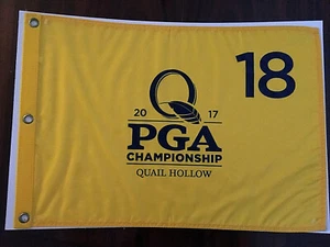 2017 PGA Championship Golf Pin Flag Thomas Wins Quail Hollow NWT Rare Tiger NEW - Picture 1 of 4