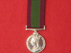 Miniatur Queen Victoria Afghanistan Medaille 1878 und Band  - Bild 1 von 1
