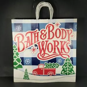 Lotto di 10 borse regalo di Natale GRANDI da bagno e corpo funzionanti 16x16x9 camion rosso albero vacanze - Foto 1 di 6