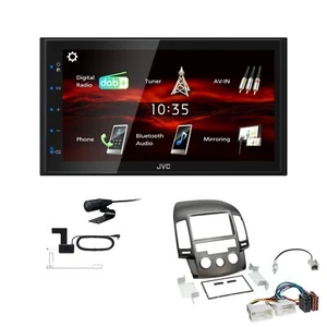JVC Bluetooth 2DIN DAB+ Autoradio für Hyundai i30 2008-2012 manuelle Klima - Bild 1 von 5