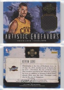 2014-15 Panini Court Kings Artistic Endeavors Jerseys /299 Kevin Love #9