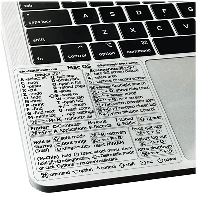 Shortcuts Sticker for Apple Mac OS System (0021) - Image 1 of 4