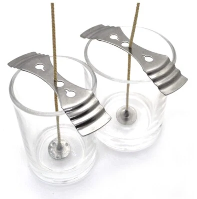 (5-PCS) Stainless Metal Candle Wick Clip Centering Holder Candle Making Supplies - Image 1 of 3