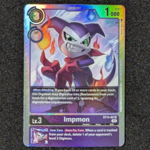 Impmon - Starter Deck 14: Beelzemon Advanced Deck Set (ST14-02 S) NM Digimon TCG - Picture 1 of 3