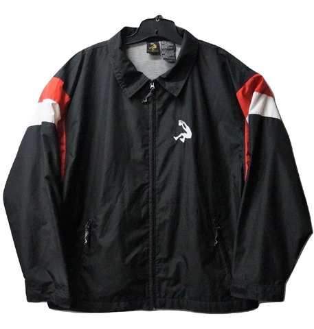 SHAQ Shaquille O Neal Mens Black L NBA Basketball Full Zip Jacket Windbreaker Cover