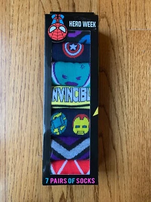 NEW 7-pk MARVEL Hero Week Women's Avengers Low Cut A Week Of Socks  - Image 1 of 4
