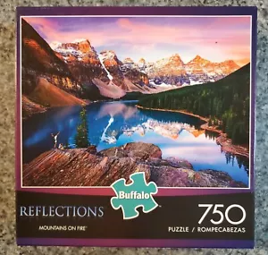 NUOVO Buffalo Games Riflessi MONTAGNE IN FIAMME 750 pezzi puzzle - Foto 1 di 6