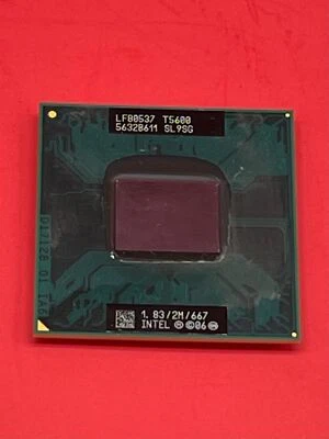 Intel Core 2 Duo T5600 1.833GHz 2M 667MHZ Mobile CPU Processor SL9SG SL9U3 - Image 1 of 2