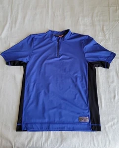 Structure Sport Mens L Pullover 1/4 Zip Biking Athletic Stretch Purple Black - Picture 1 of 13