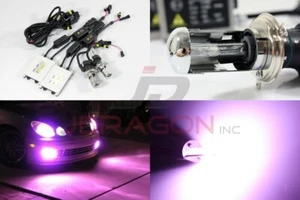 H4/9003/Hb2 12000K Violet Pink Bi-Xenon 35W Slim AC Canbus Ballast xenon HID Kit - Picture 1 of 5
