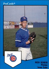 1989 Iowa Cubs ProCards #1713 Rich Scheid Summit New Jersey NJ Baseball Card