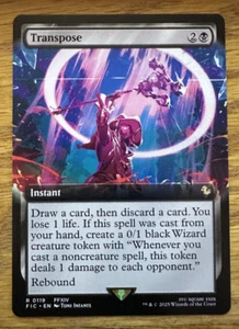 MTG Final Fantasy Commander, Transpose - Borderless - Picture 1 of 1