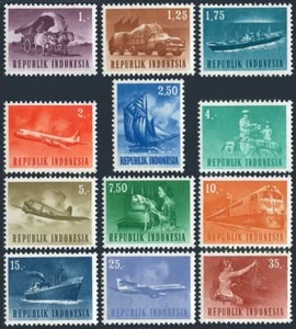Indonesia 626-637, MNH. Michel 435-438. Transporte 1964. Carrito Ox, camión remolque, - Imagen 1 de 1