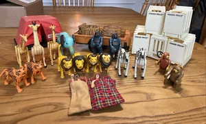 Vintage Fisher Price Adventure People Wild Animal Safari #304 1975 30 pieces - Picture 1 of 22