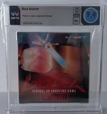 WATA 9.4 Graded Nintendo Virtual Boy Japanese Red Alarm Unopend Box New Games - Image 1 of 4