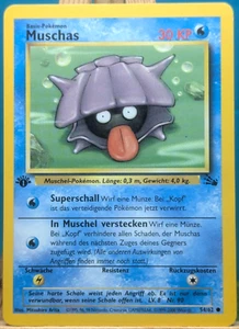 POKEMON - Fossil - Muschas - 54/62 - 1. Edition - deutsch - Bild 1 von 2
