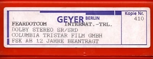 Kino # 35mm # Trailer # FearDotCom # Flat # Int.-Trailer # 2002 - Bild 1 von 5