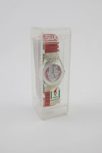 1996 Atlanta Centennial Olympic Games Swatch Flex Wise Hand Watch Unopened Box - Picture 1 of 7