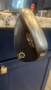 Titleist Vokey SM5 Raw Black 60* Lob Wedge LH 35 Steel Shaft Reg Flex - Picture 1 of 5